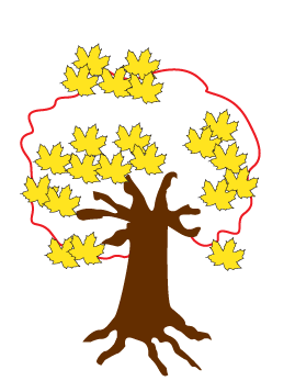 How to draw a Fall Tree Step 6
